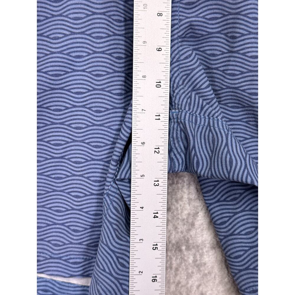 Fair Harbor Bayberry Trunks Small Mens Blue Waves Print Drawstring Waist Lined - Picture 4 of 6